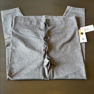 SPANX Charcoal Leggings with Ribbon Detail
